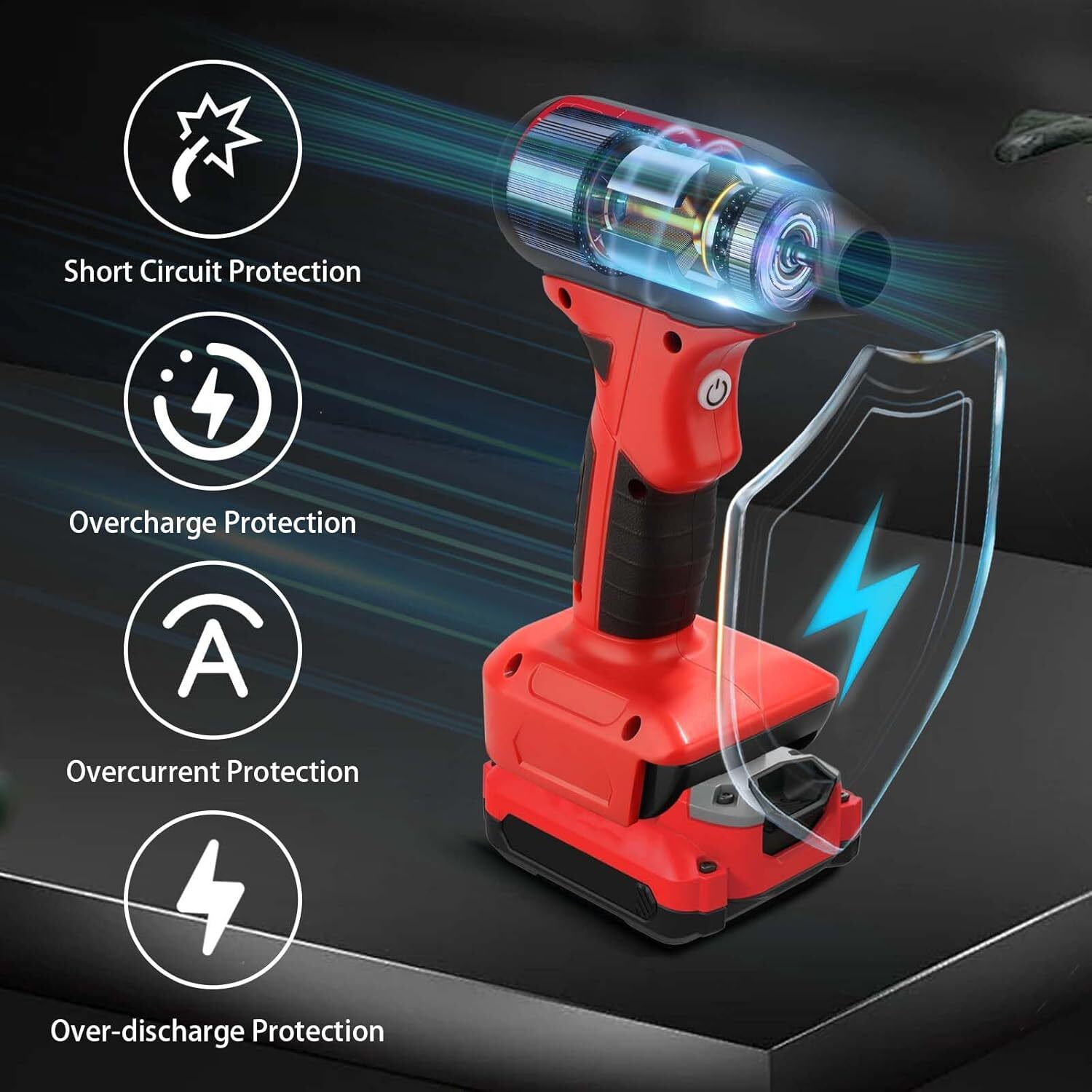 Cordless Jobsite Air Blower for Craftsman Battery Electric Leaf Blower Handheld