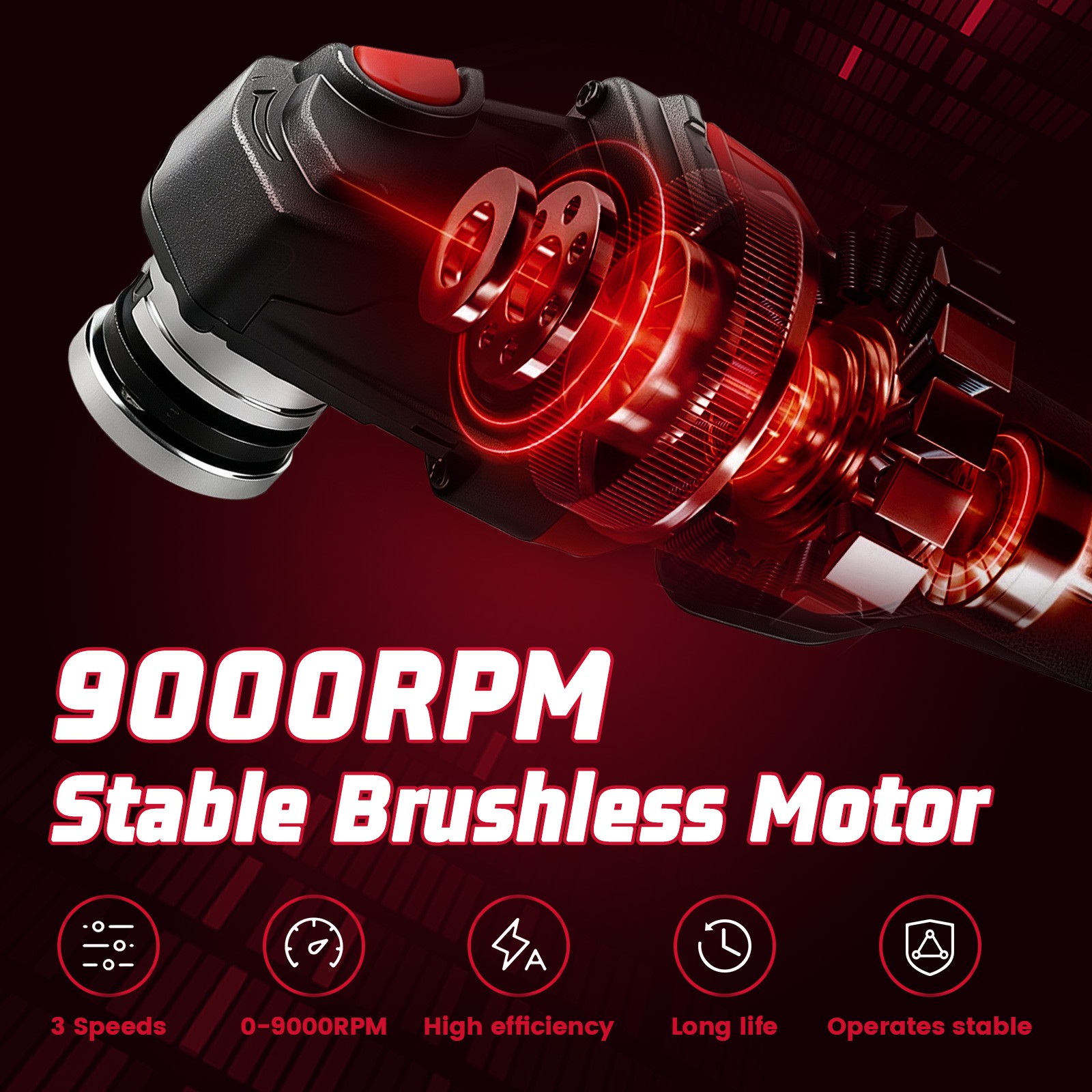 Cisivis Cordless 4-1/2″ Brushless Angle Grinder for Milwaukee M18 Battery