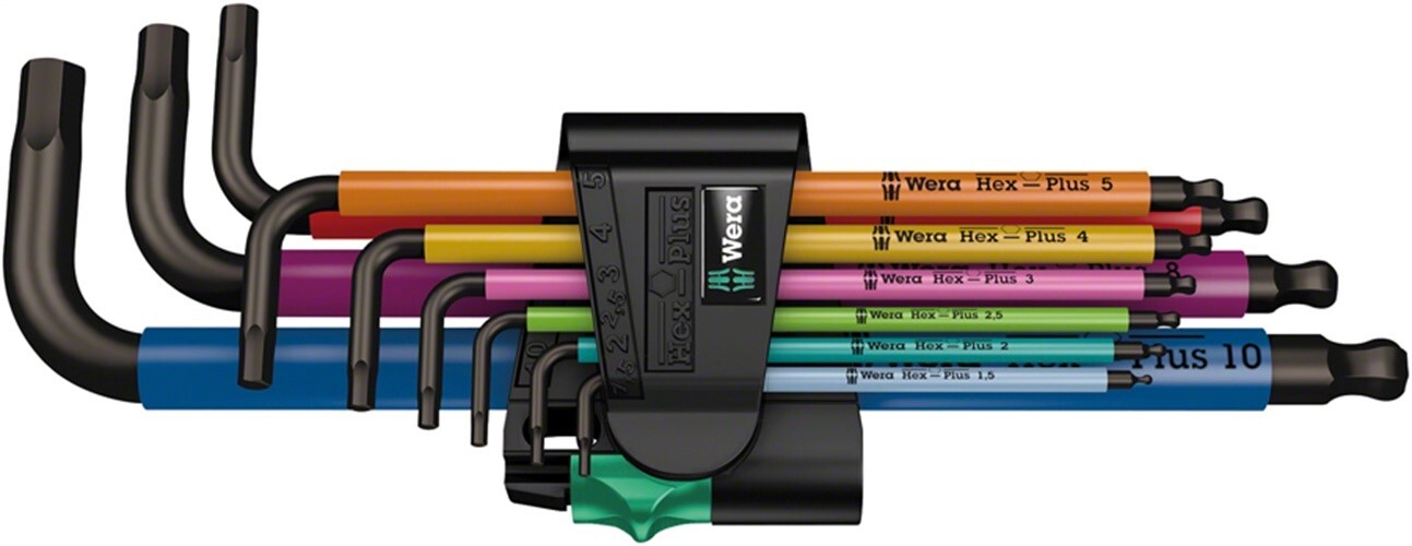 Wera 950/9 Hex-Plus SB L-Key Hex Wrench Set – Metric, Multicolor