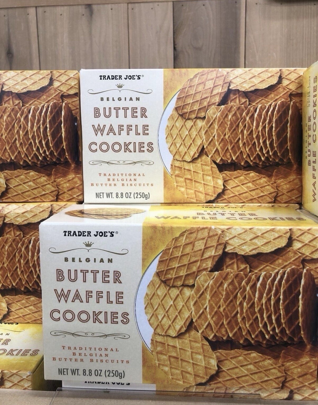 2X Packs Trader Joe’s Belgian Butter Waffle Cookies 8.8 oz Each Pack