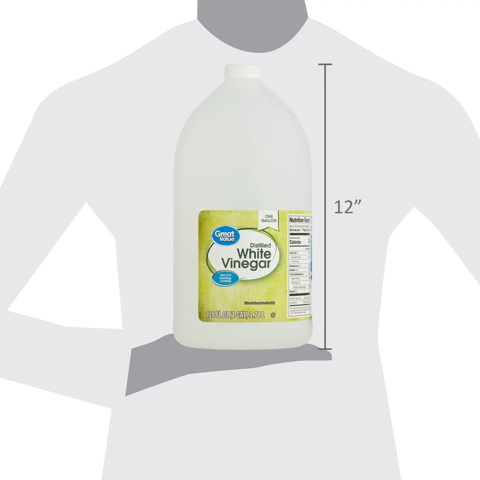 (4 pack) Great Value Distilled White Vinegar, 128 fl oz