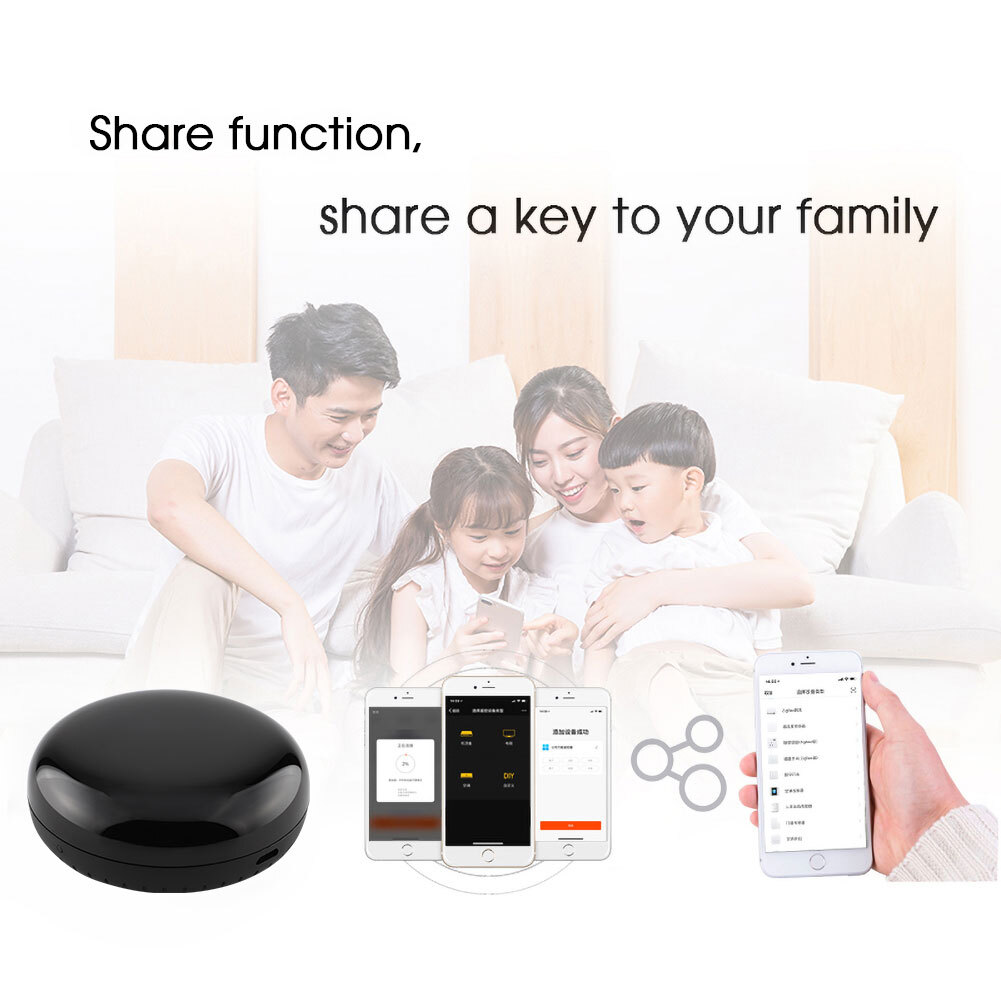 MOES WiFi IR Blaster Smart Remote Control Universal Infrared Repeater Voice APP