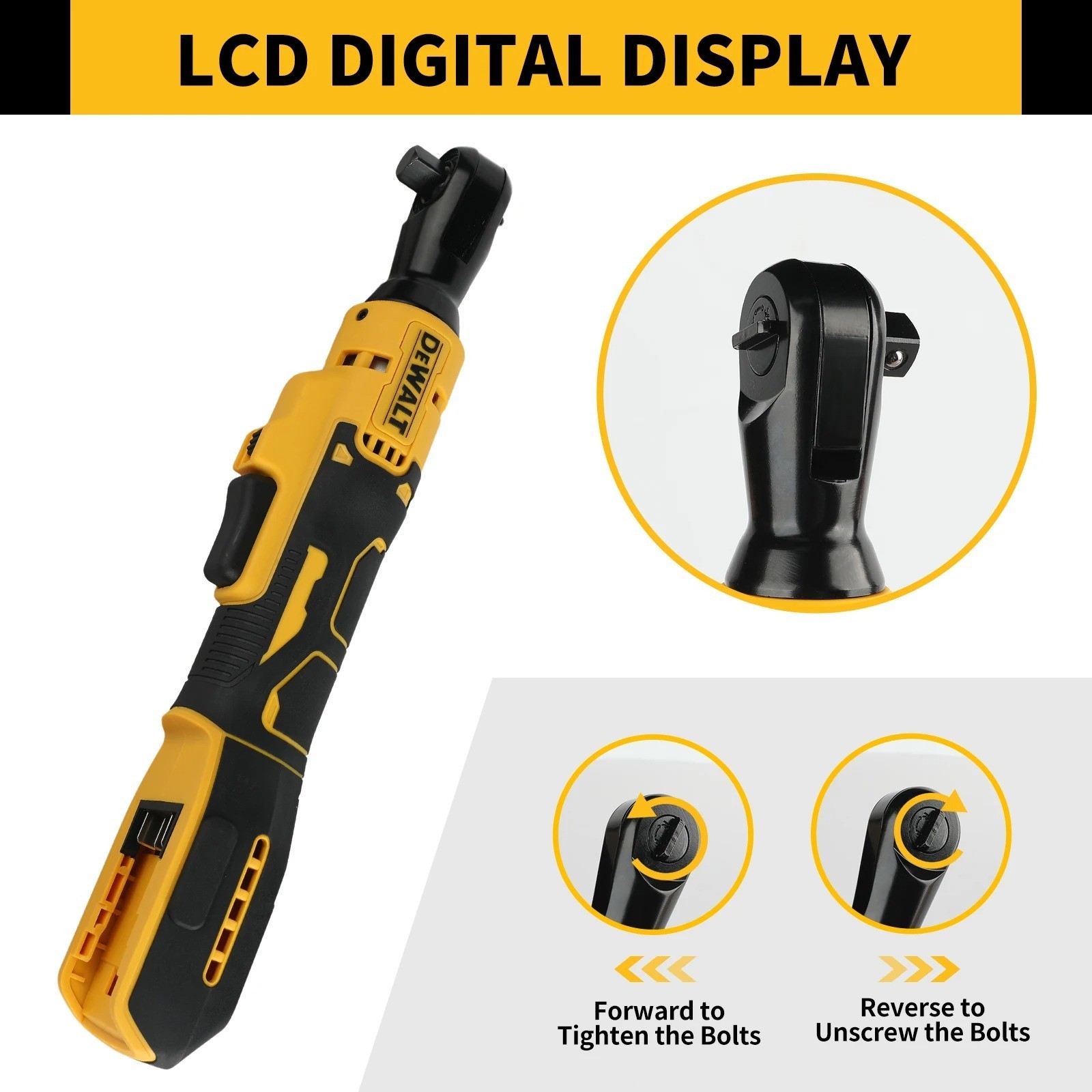 DEWALT DCF512 20V Brushless Cordless Ratchet Wrench LED Tool Bare Unit