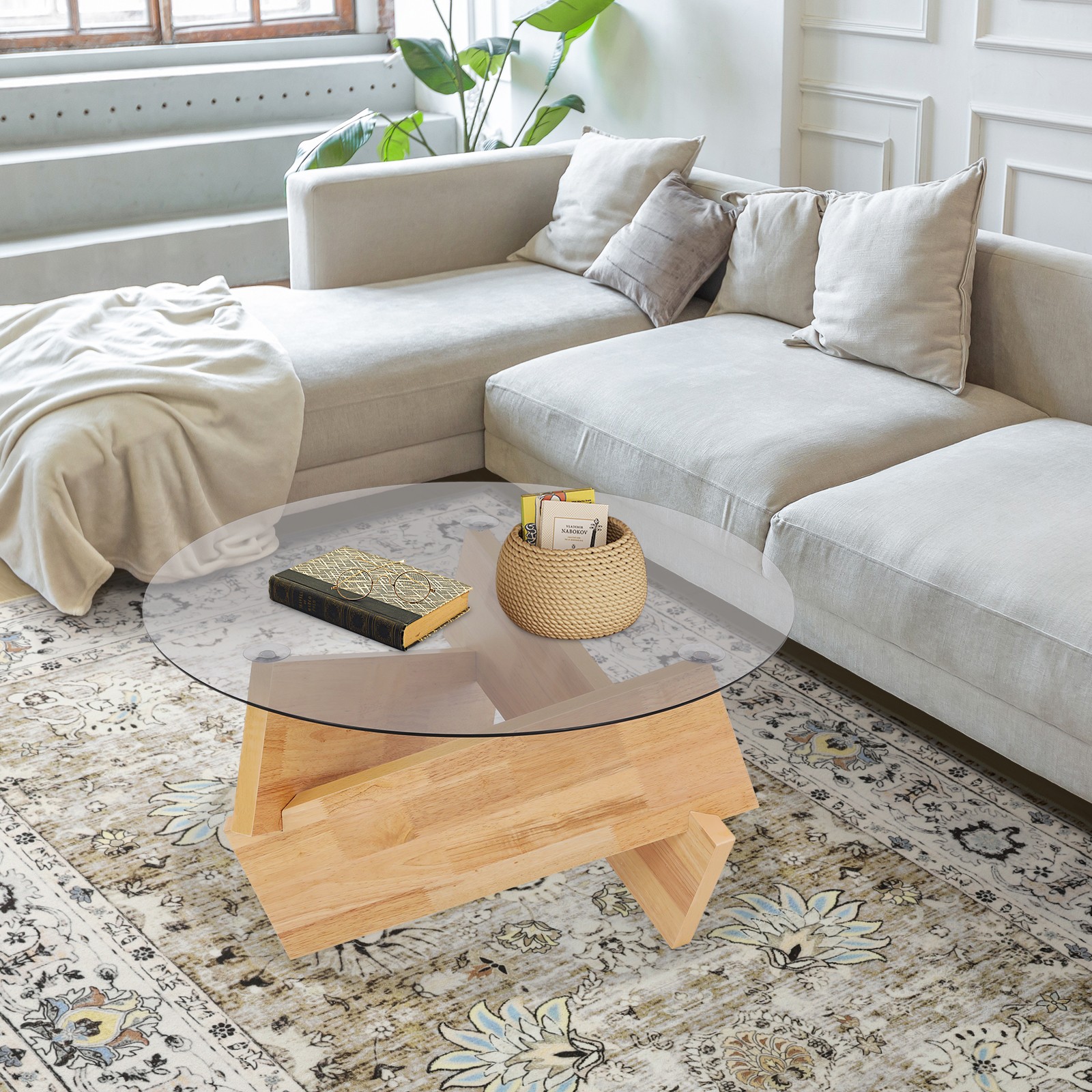 41cm(H)*80cm(D) Side/End Table, Sofa Side Table, Freestanding Tea/Coffee Table