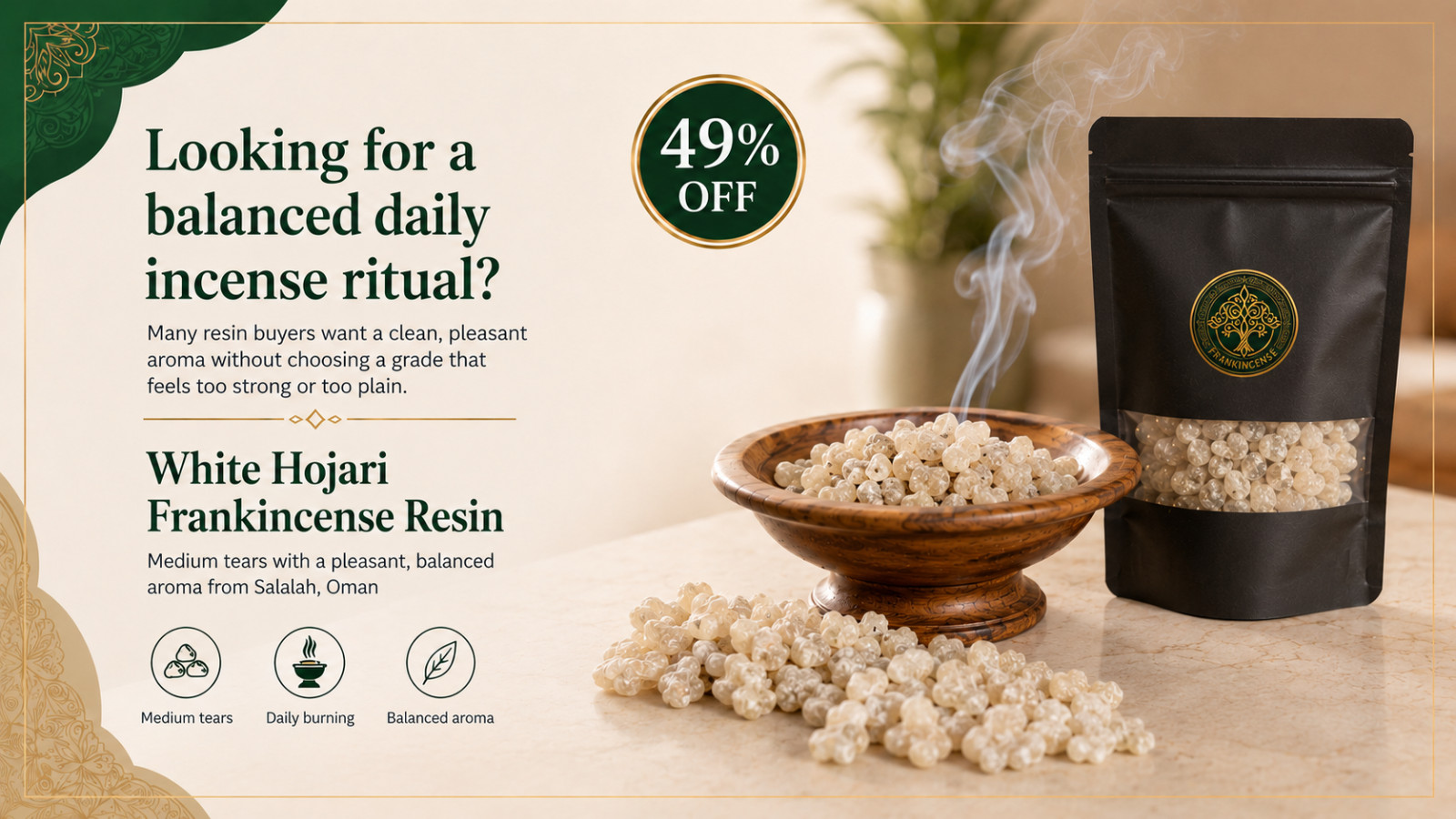 Authentic Boswellia sacra from Oman natural Frankincense Resin Tears 180g 6.3oz