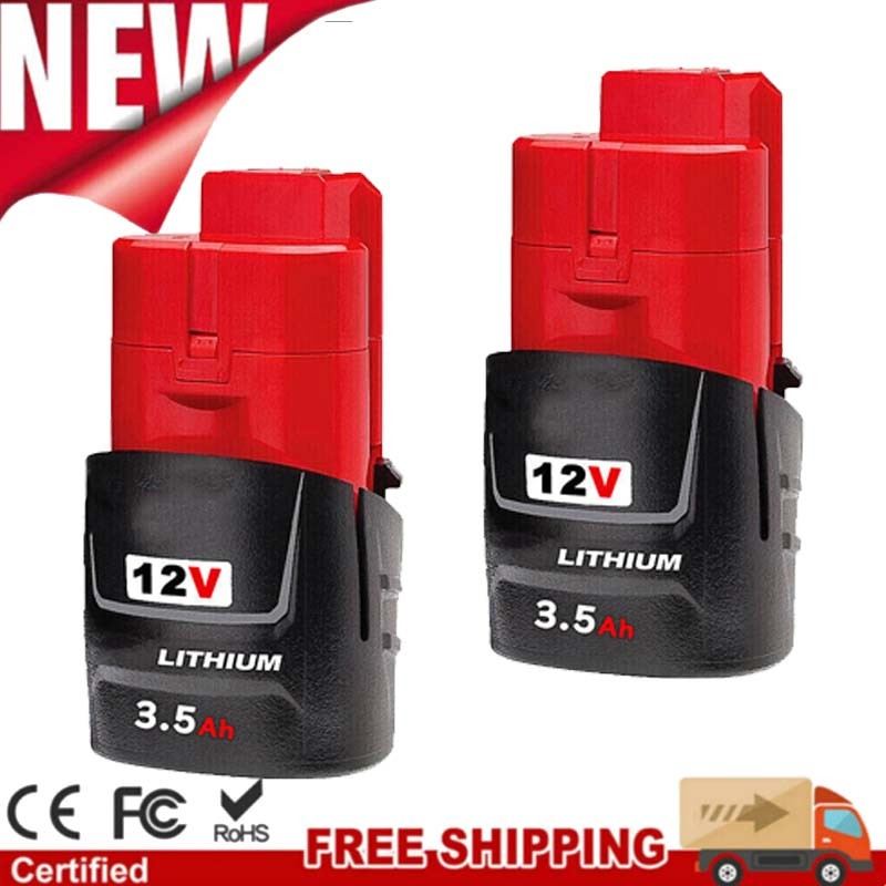 For Milwaukee 48-11-2460 For M12 12Volt Extended Capacity Battery 48-11-2460