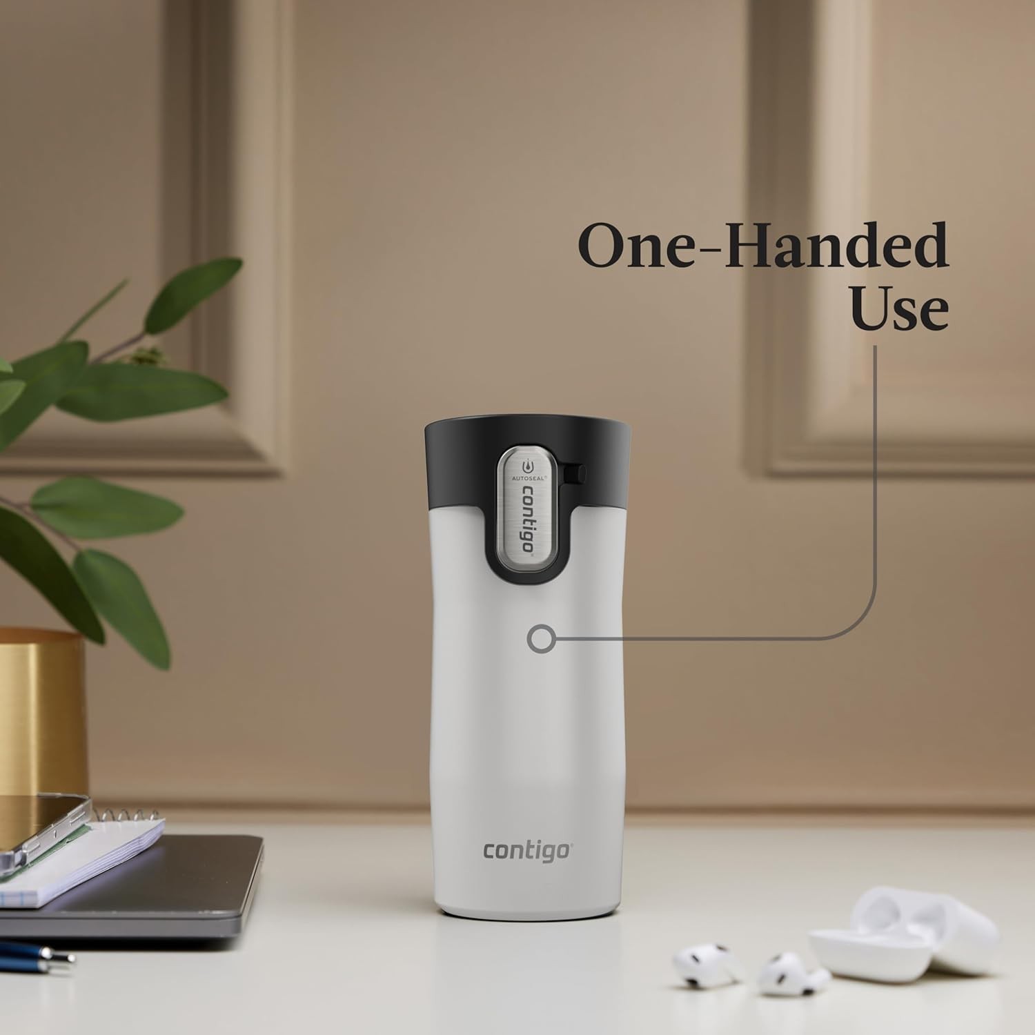 Contigo AUTOSEAL West Loop Vacuum-Insulated Stainless Steel Travel Mug with E…