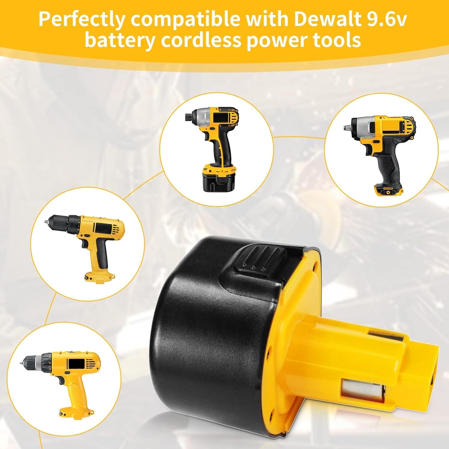 2Pack For DeWalt 9.6V 3.6Ah Battery DW9061 DE9036 DE9061 DE9062 DW926/Charger