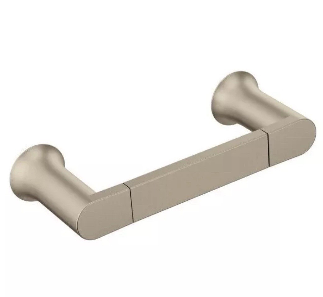 Moen BH3886BN Genta Double Post Wall Mounted Hand-Towel Bar in Brushed Nickel