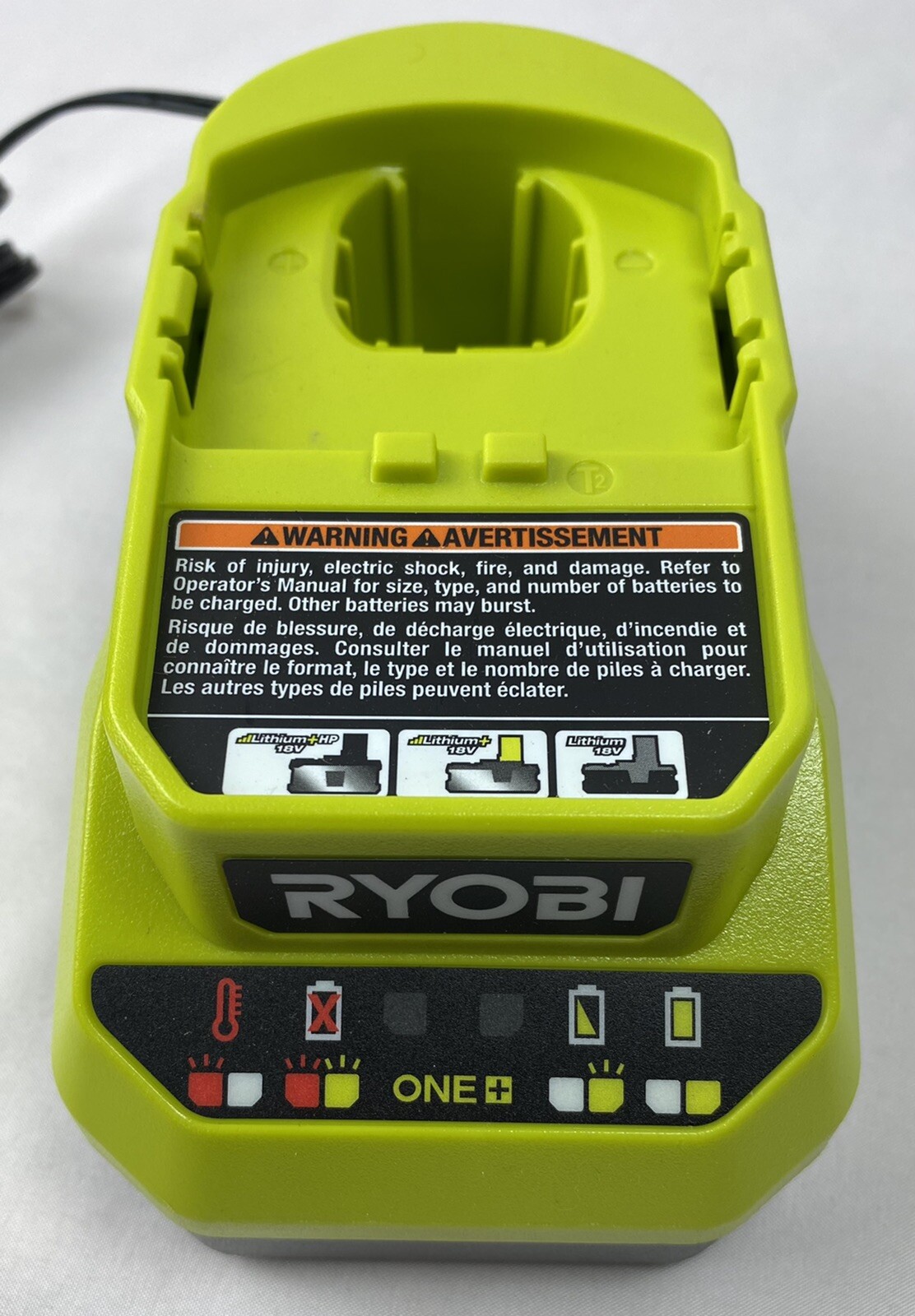 Ryobi ONE+ 18V Battery Charger Genuine OEM Model PCG002