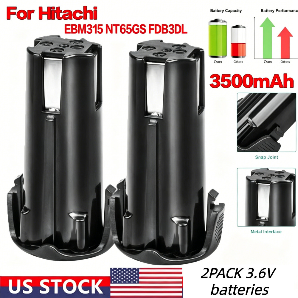 2-PACK Battery for Hitachi 3.6V Cordless Drill Drivers DS3DL DS3DL2 DS3DLT US