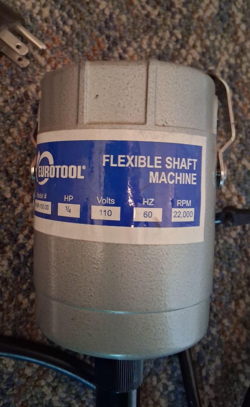 Eurotool Flexible Shaft Machine HDP-150.00 1/4 HP 110V 22,000 RPM