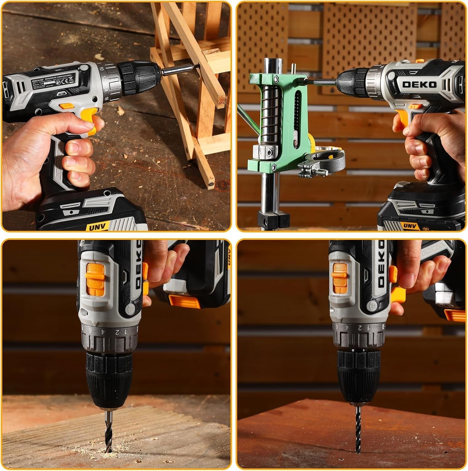 Power Drill Cordless: Cordless Drill 20V Electric Power Drills Set Tool Drill…