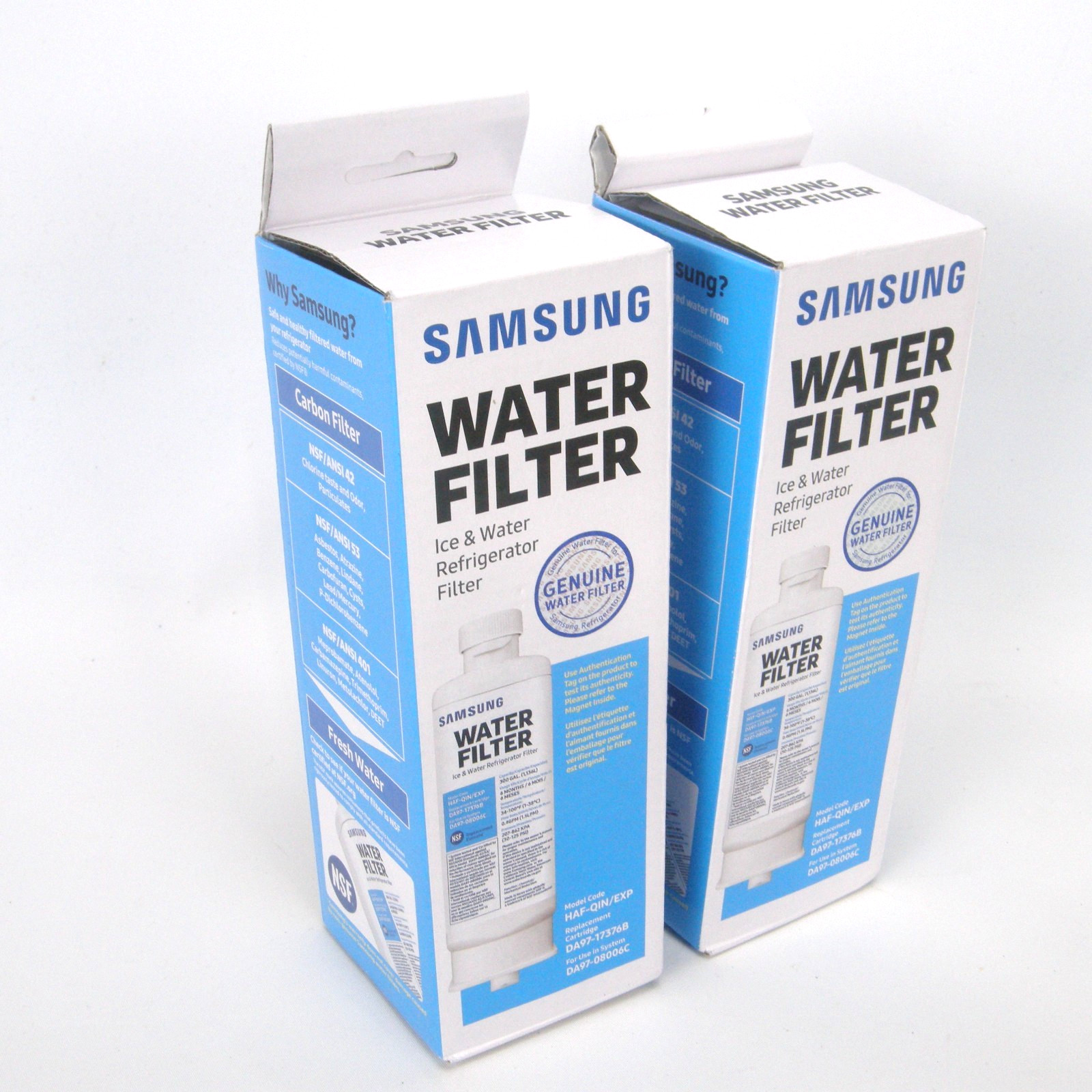 Samsung Genuine Water Filter 2 Pack For Refrigerator HAF-CIN/EXP DA29-00020B