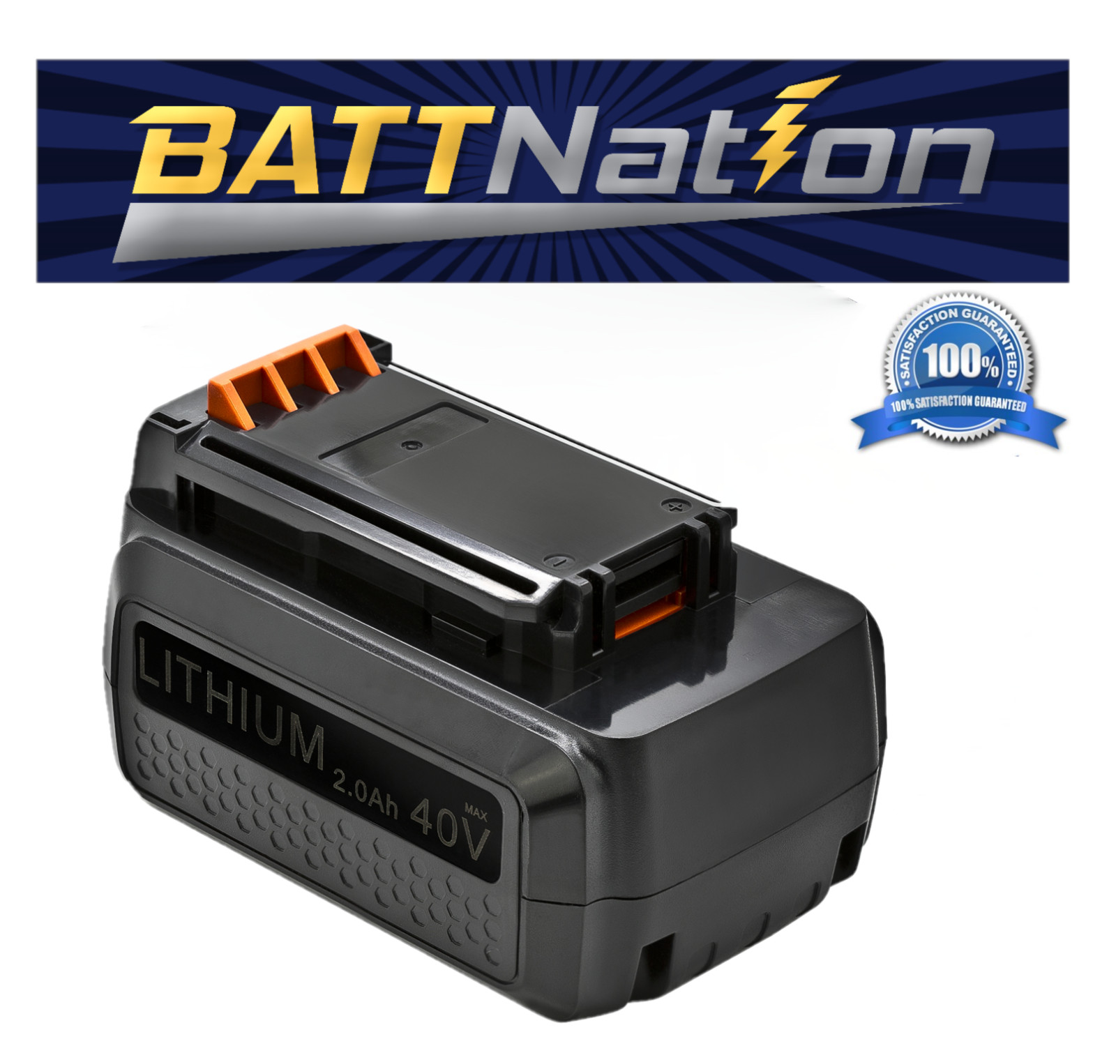 40V 2Ah Li-ion Battery for Black&Decker LBX2040, LBXR36, LBXR36-2, LBX36
