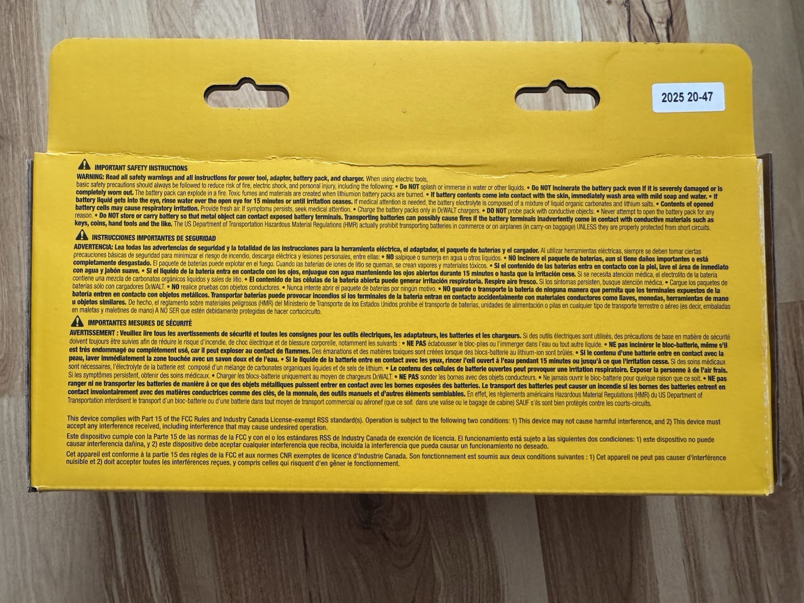 DeWalt DCB245-2C 20V Max 4AH + 5AH Battery Starter Kit – New Sealed