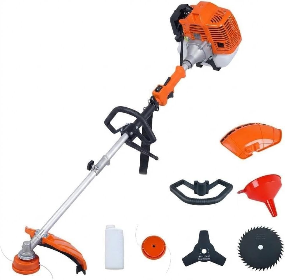 2 Cycle Gas Trimmer 43cc 52cc 3 in 1 Weed Eater Lawn Mower String Trimmer Set