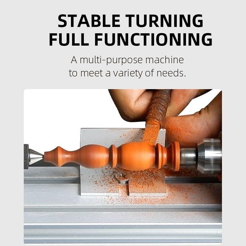 High-Performance Mini Lathe Machine for Crafting & Woodworking – 8000 RPM