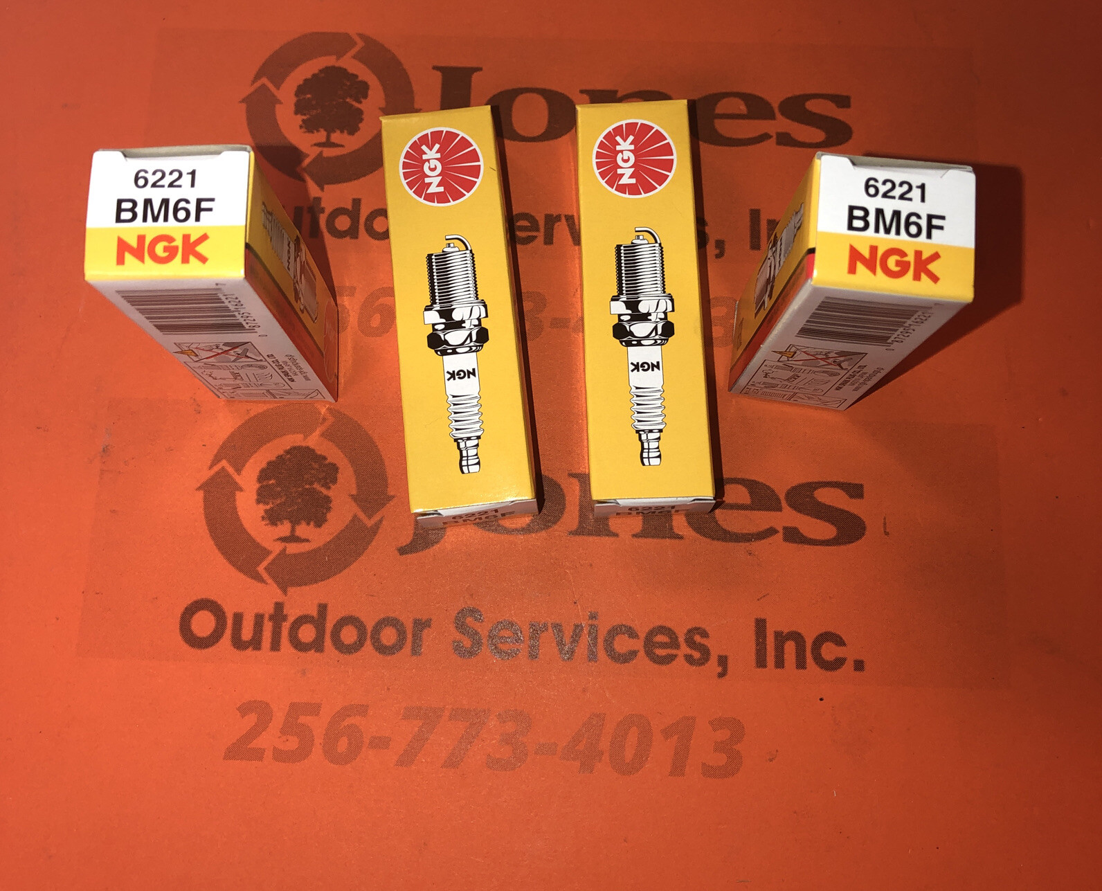 NGK 4 Pack of OEM Standard Spark Plugs # BM6F