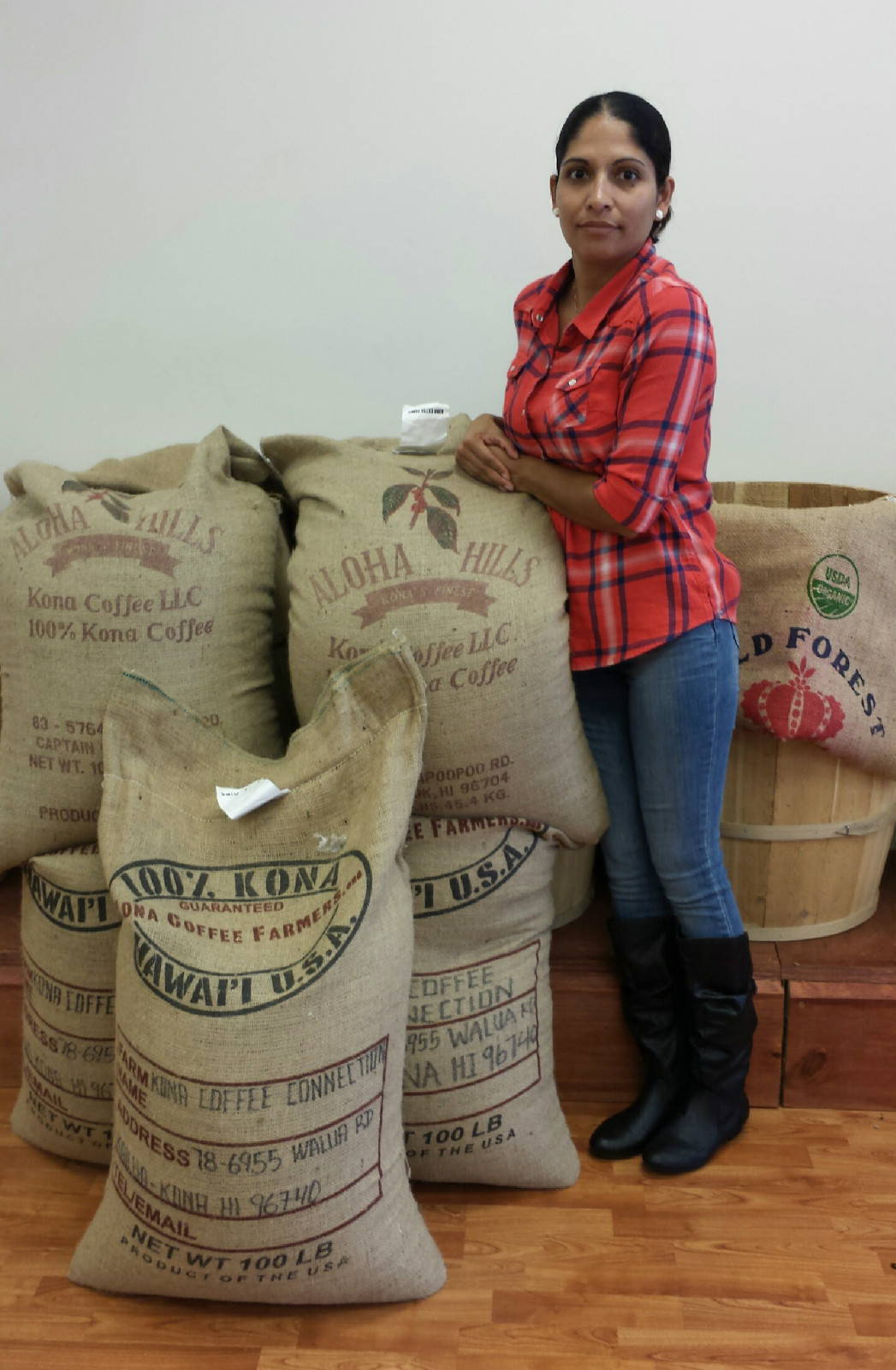 100% HAWAIIAN KONA COFFEE BEANS PEABERRY MEDIUM ROASTED 1 POUND BAG !