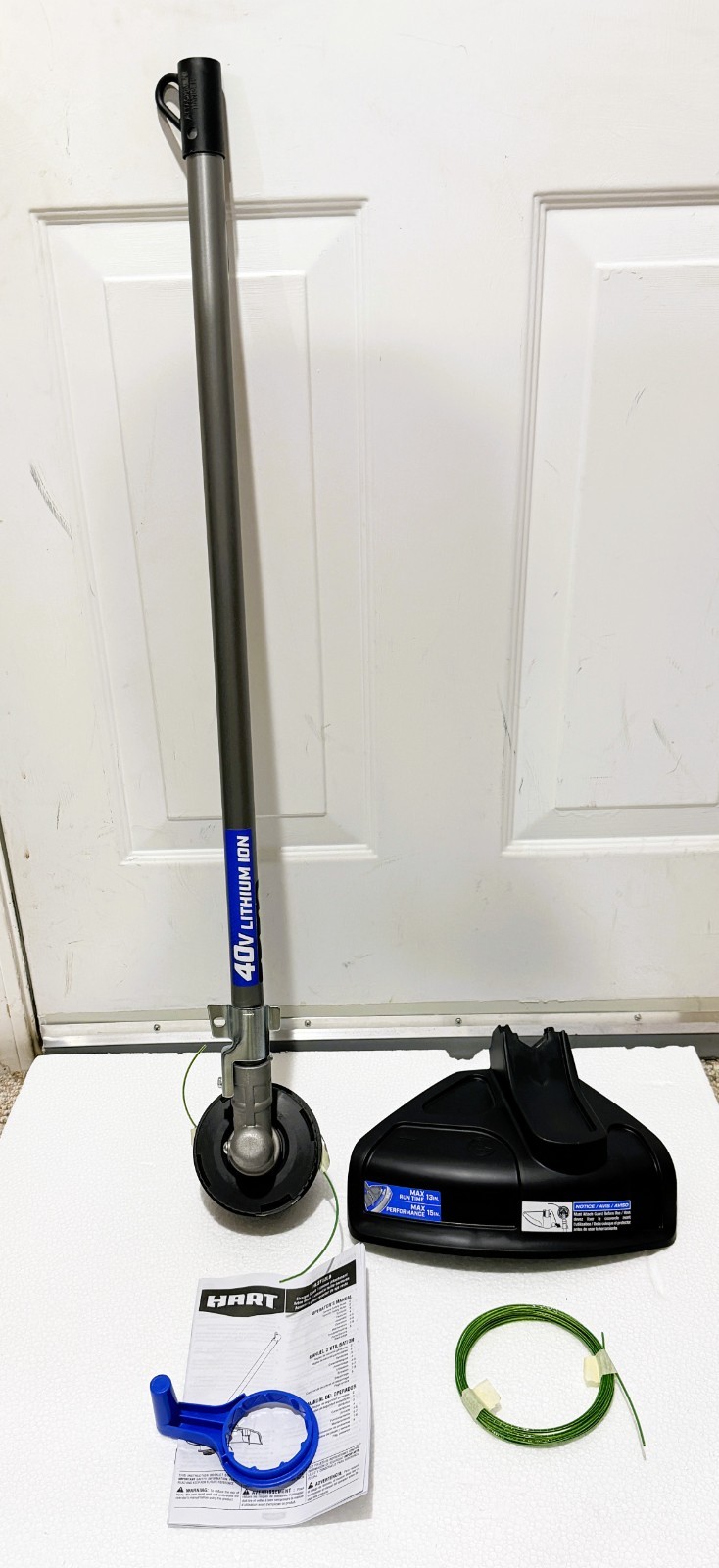 New HART HLST02LB 40-Volt 15″ String Trimmer Attach Ready Bare Tool Only