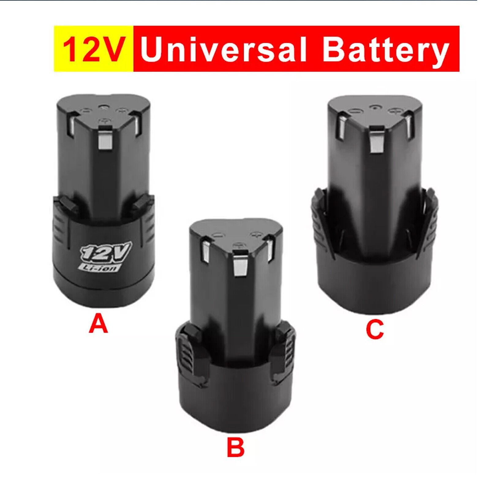 Rechargeable Li-ion Battery 1500mAh 12V for Electric Screwdriver Drill Universal