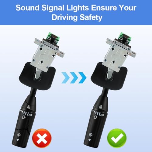 Turn Signal Switch, Push Button, Black, Manual, Compatible with A06-52311-000