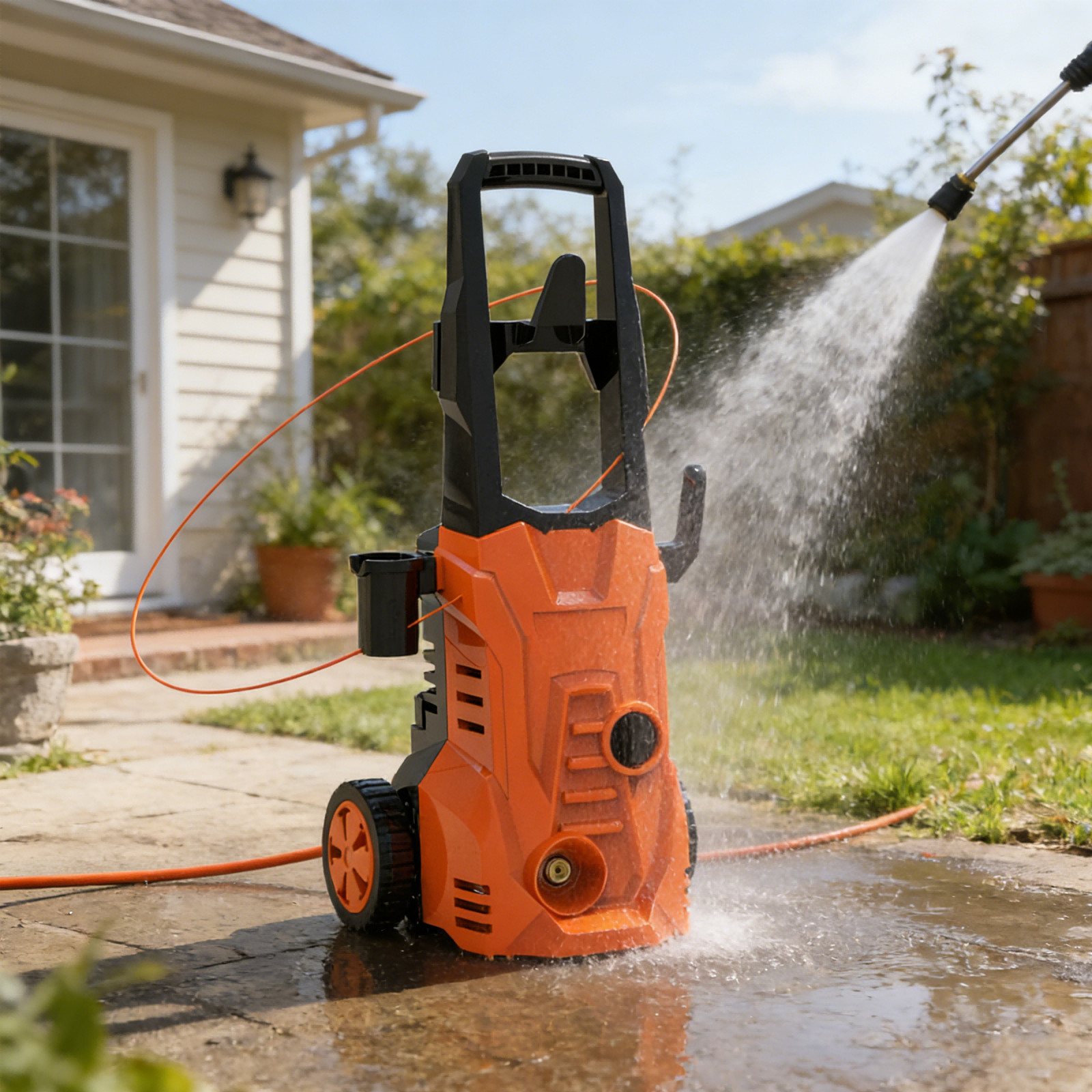 Electric Pressure Washer 5000PSI Max 3.0GPM Portable Power Washer 4 Quick Nozzle
