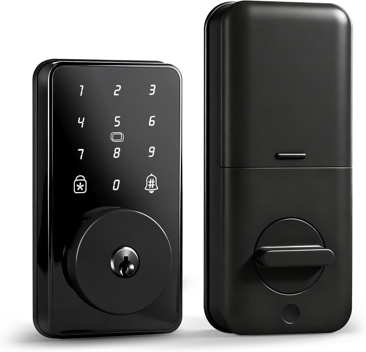 Keyless Entry Door Lock with Keypad, Smart Deadbolt Lock for Front Door with 2