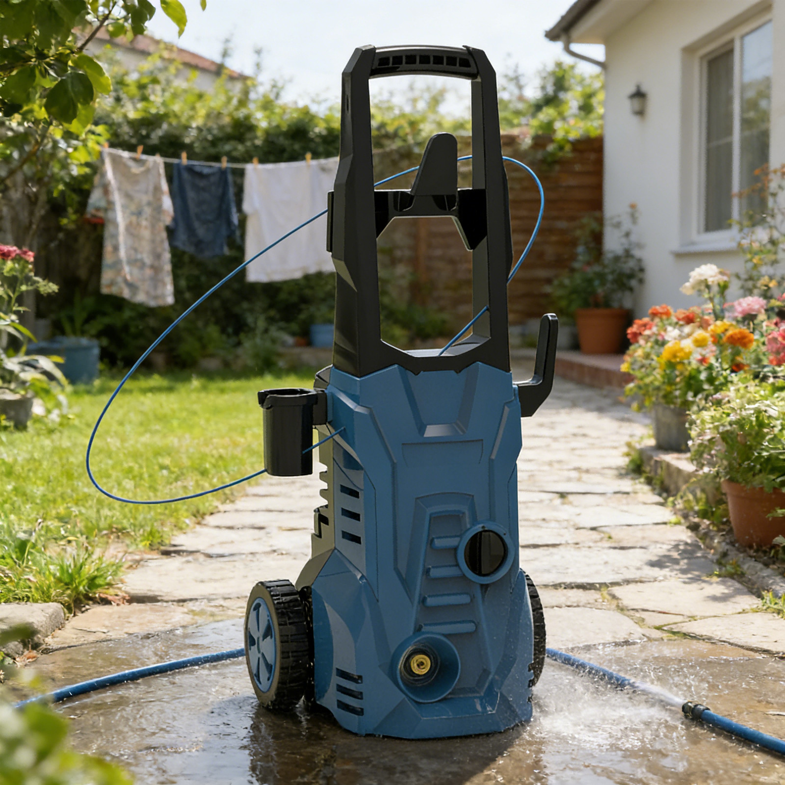Electric Pressure Washer 5000PSI Max 3.0GPM Portable Power Washer 4 Quick Nozzle