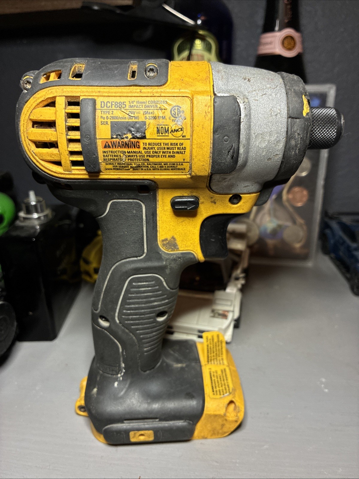 Dewalt DCF885 20 Volt 20V Max Lithium Ion 1/4” Impact Driver Li-ion DCF885B