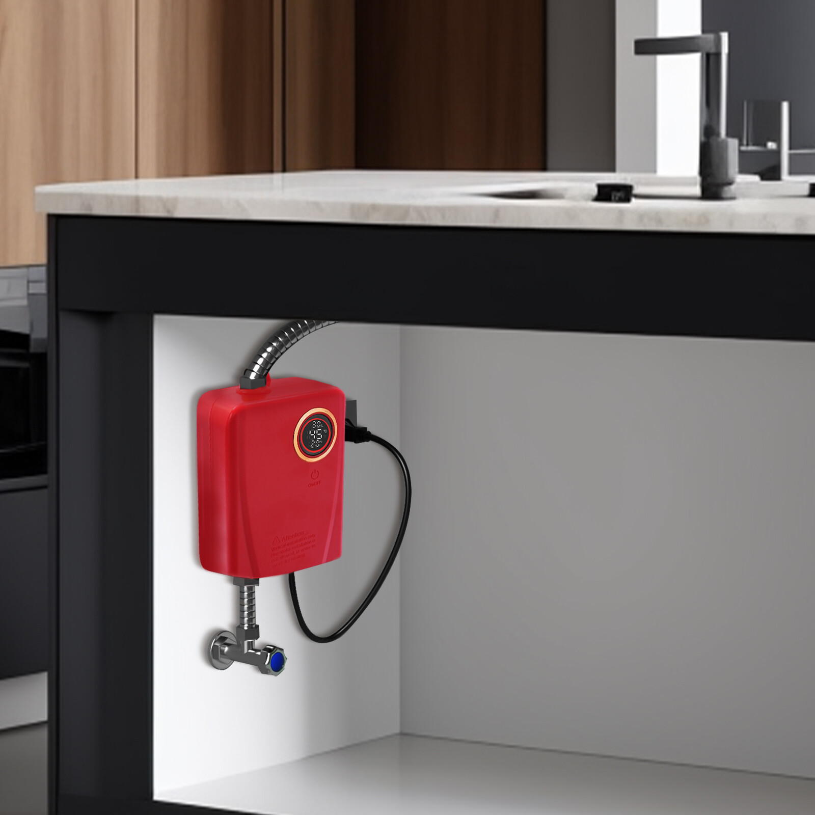 3000w Electric Water Heater Portable Instant Water Heater Under the Sink Basin