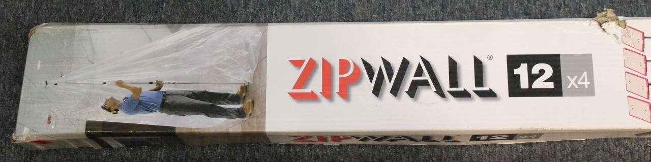 Zipwall SLP4 12′ Adjustable 4-Pole System & Carry Bag for Dust Control Open Box