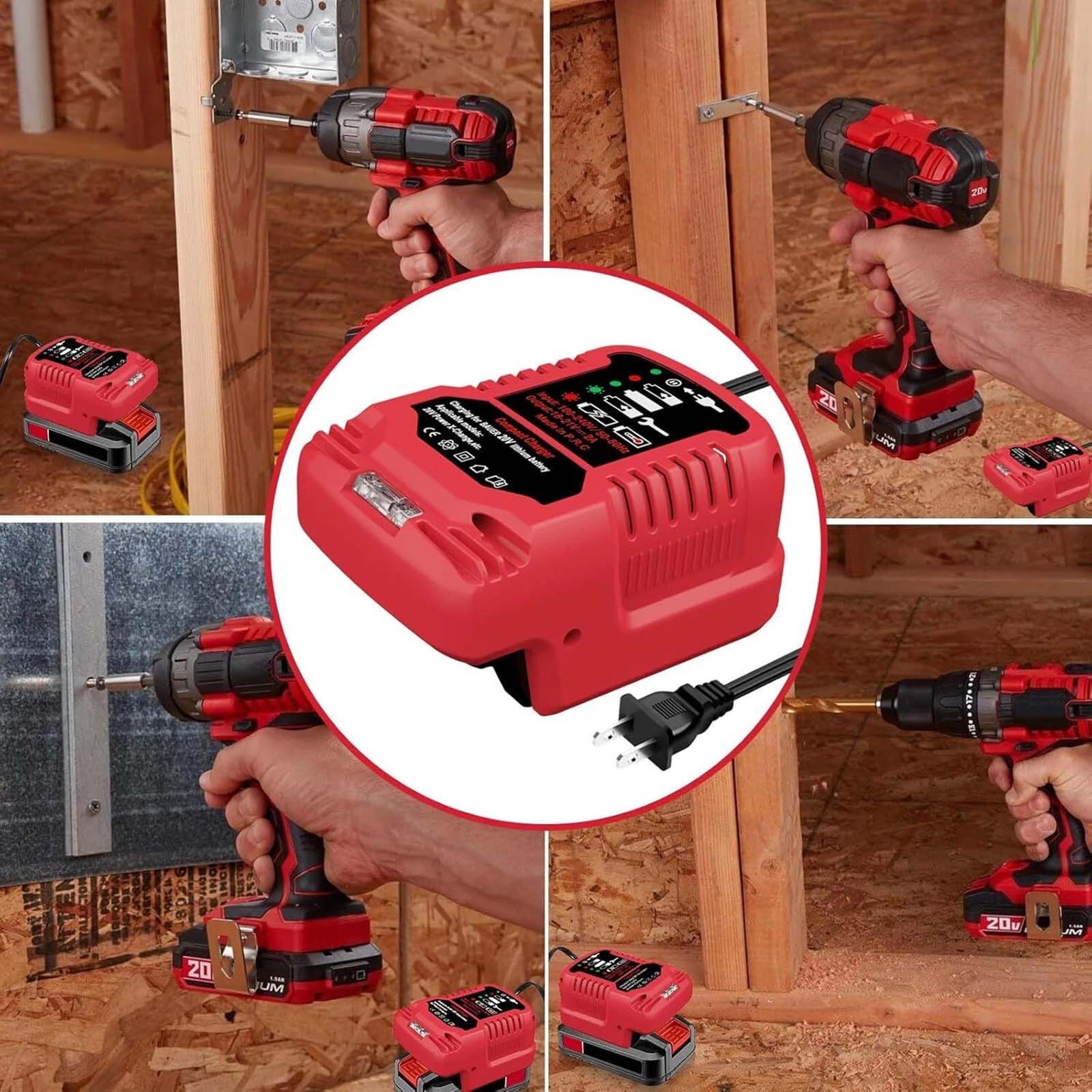 Bauer 20V Hypermax Battery Charger with LED Light Indicator – 2A Output