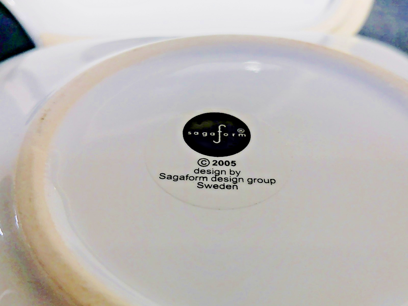 VTG Sagaform Herb Pot White Stoneware Pascal Charmolu Sweden 2005