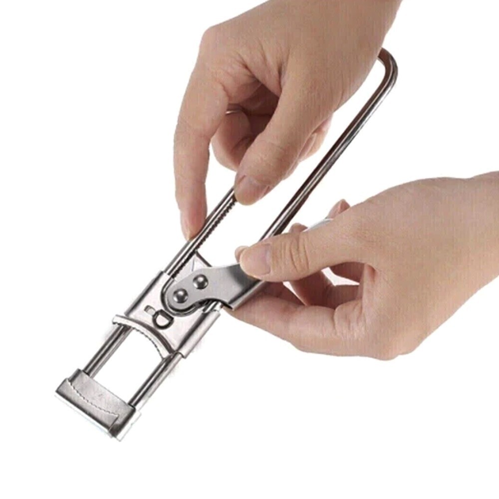 2X Adjustable Multifunctional Stainless Steel Can Opener Jar Lid Gripper New