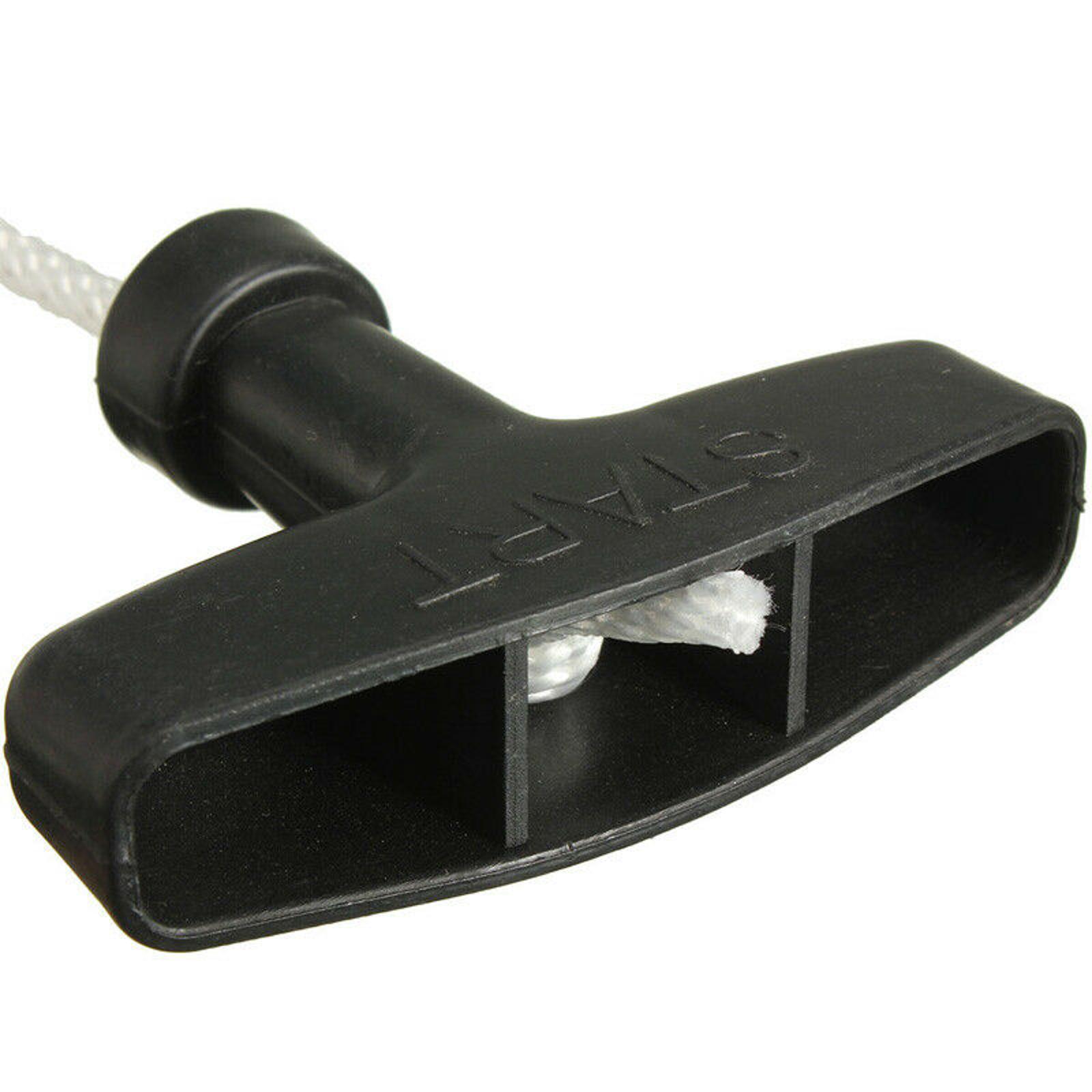 Replacement Pull Starter Handle Rope Recoil Cord Line For Petrol Engine Lawn