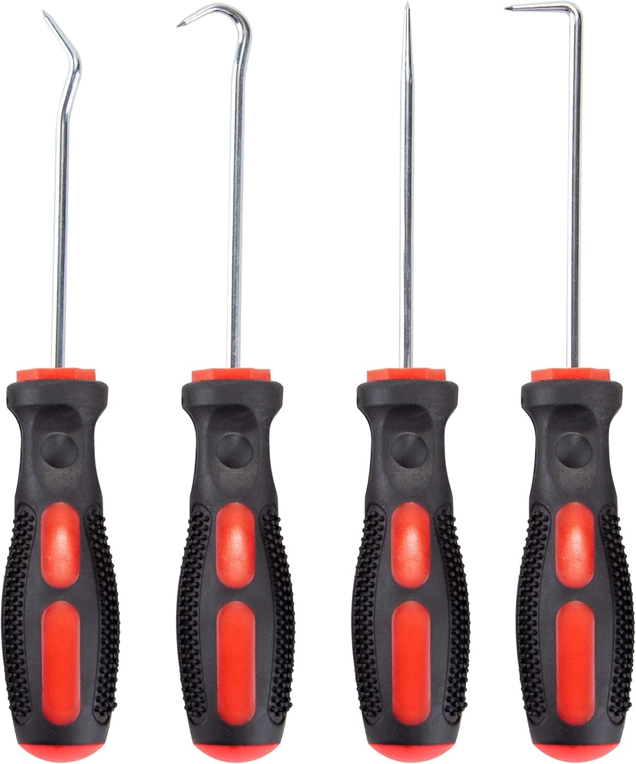 Alloy Steel 4 Piece Pick and Hook Set for Efficient Auto and Home Repairs