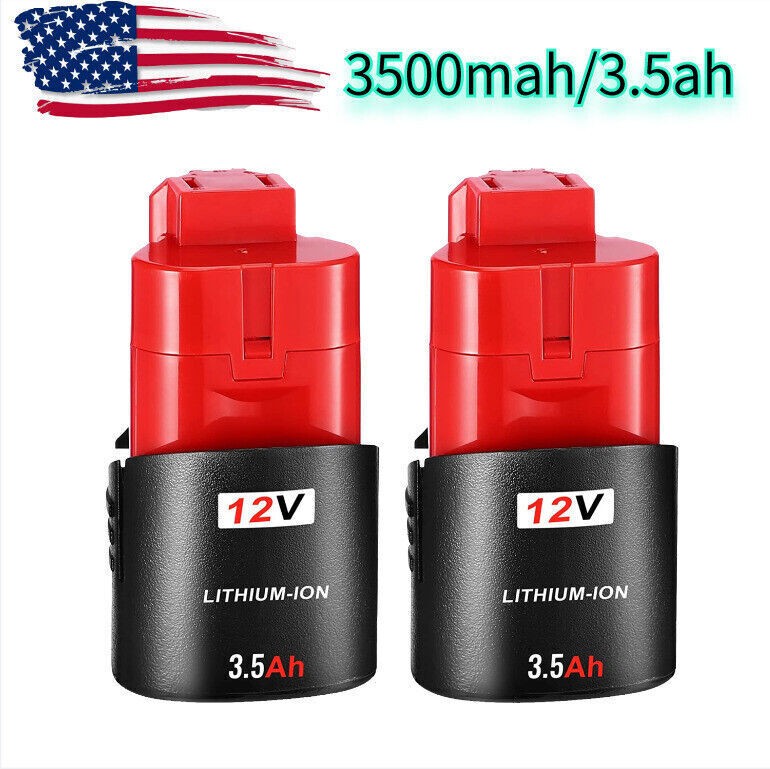For Milwaukee 48-11-2460 For M12 12V Extended Capacity Battery 48-11-2401