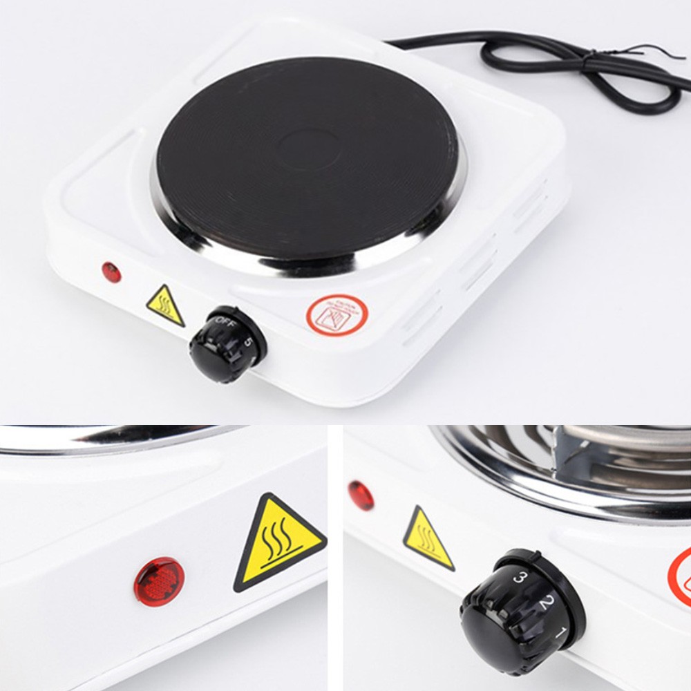 2000W Portable Electric Stove Stainless Steel Single Double Burner Cooktop