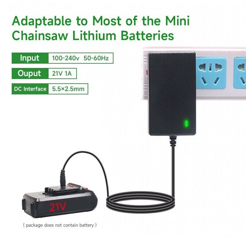 Universal Mini Chainsaw Battery Charger For 20V21V 4in 6in Cordless Electric Saw