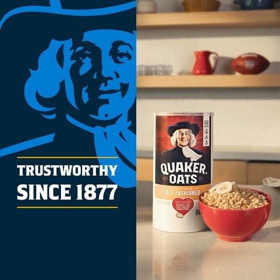 Quaker Oats Old Fashioned 42 oz Whole Grain Oatmeal Healthy Breakfast
