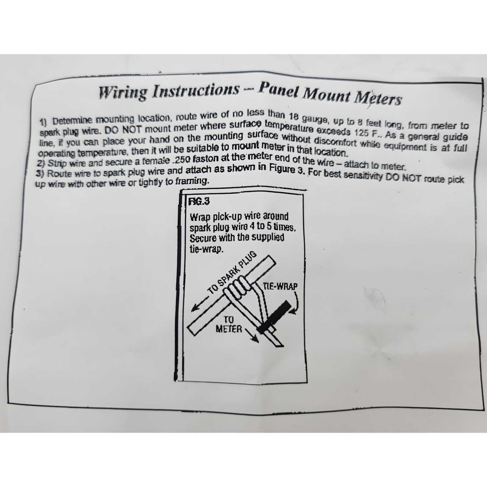 OEM Bad Boy Mower Hour Meter 083-4013-00 For Gas Engines Without EFI Tachometer