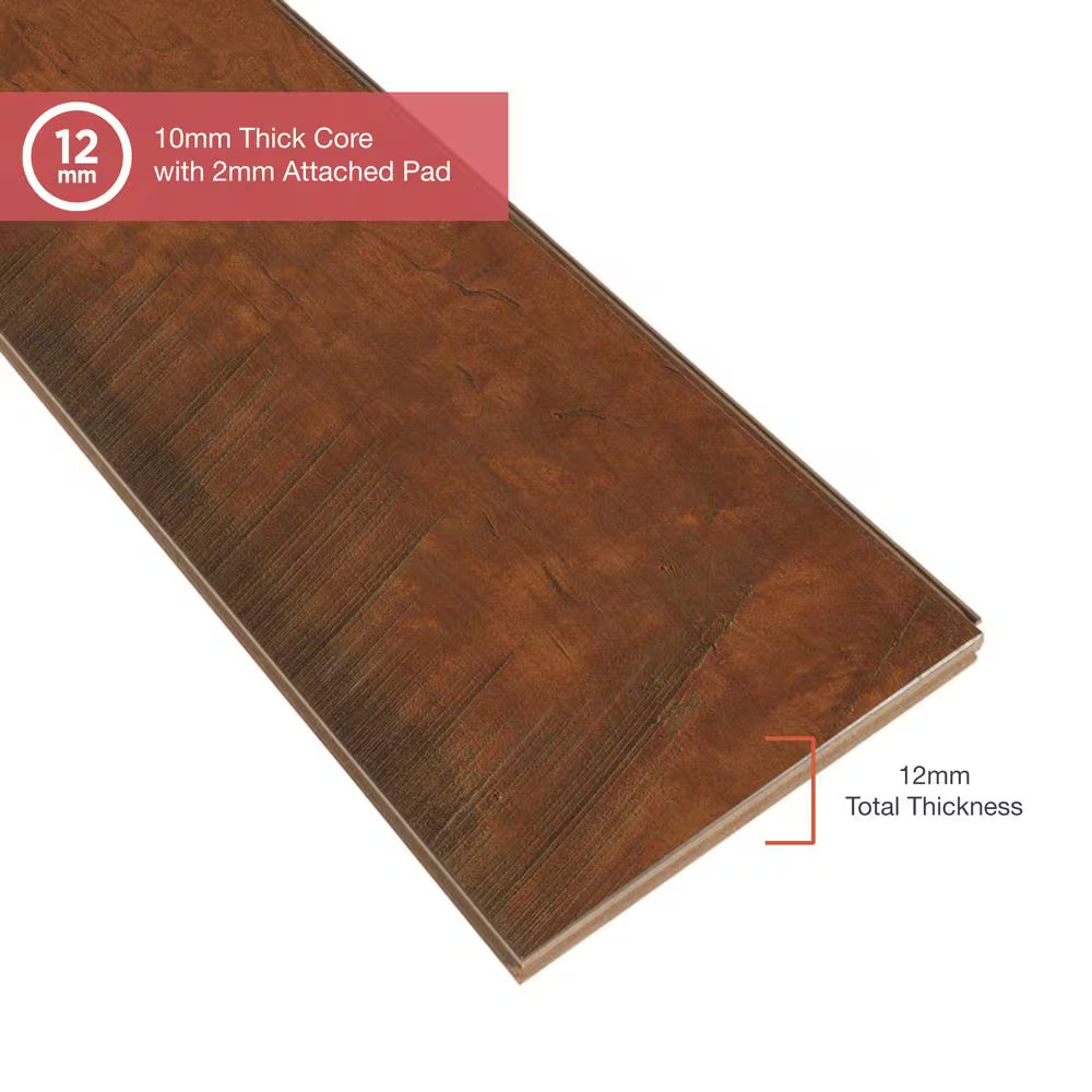 Outlast+ Antique Cherry 12 Mm T X 6.1 In. W Waterproof Laminate Wood Flooring (1