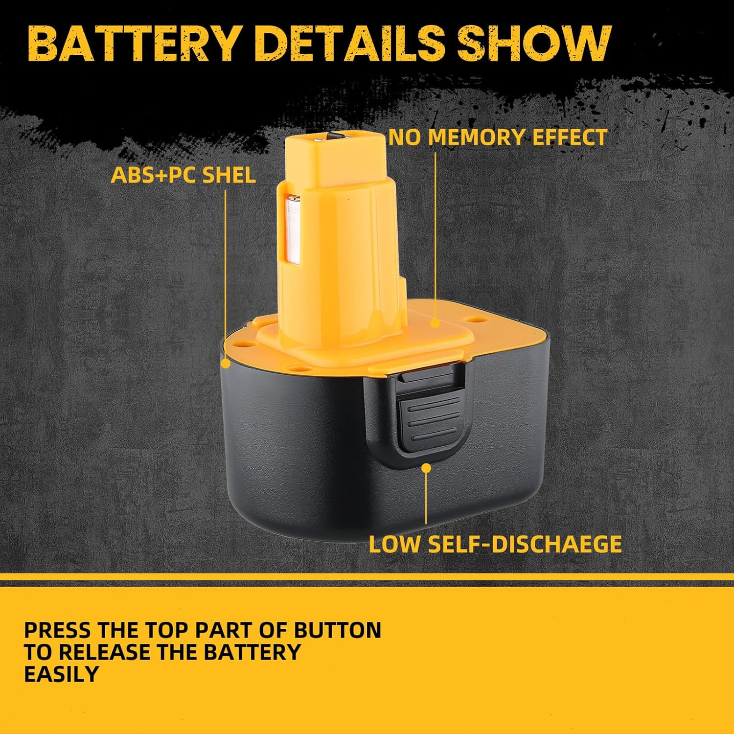2Packs For DEWALT 12V 3.6Ah Battery XRP DC9071 DW9071 DW9072 DW953 DW965 DW972