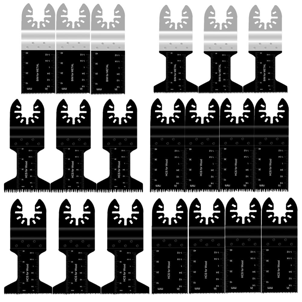 20 X Saw Blades Oscillating Multi Tool Wood Metal Plastic Cut For Makita Dewalt