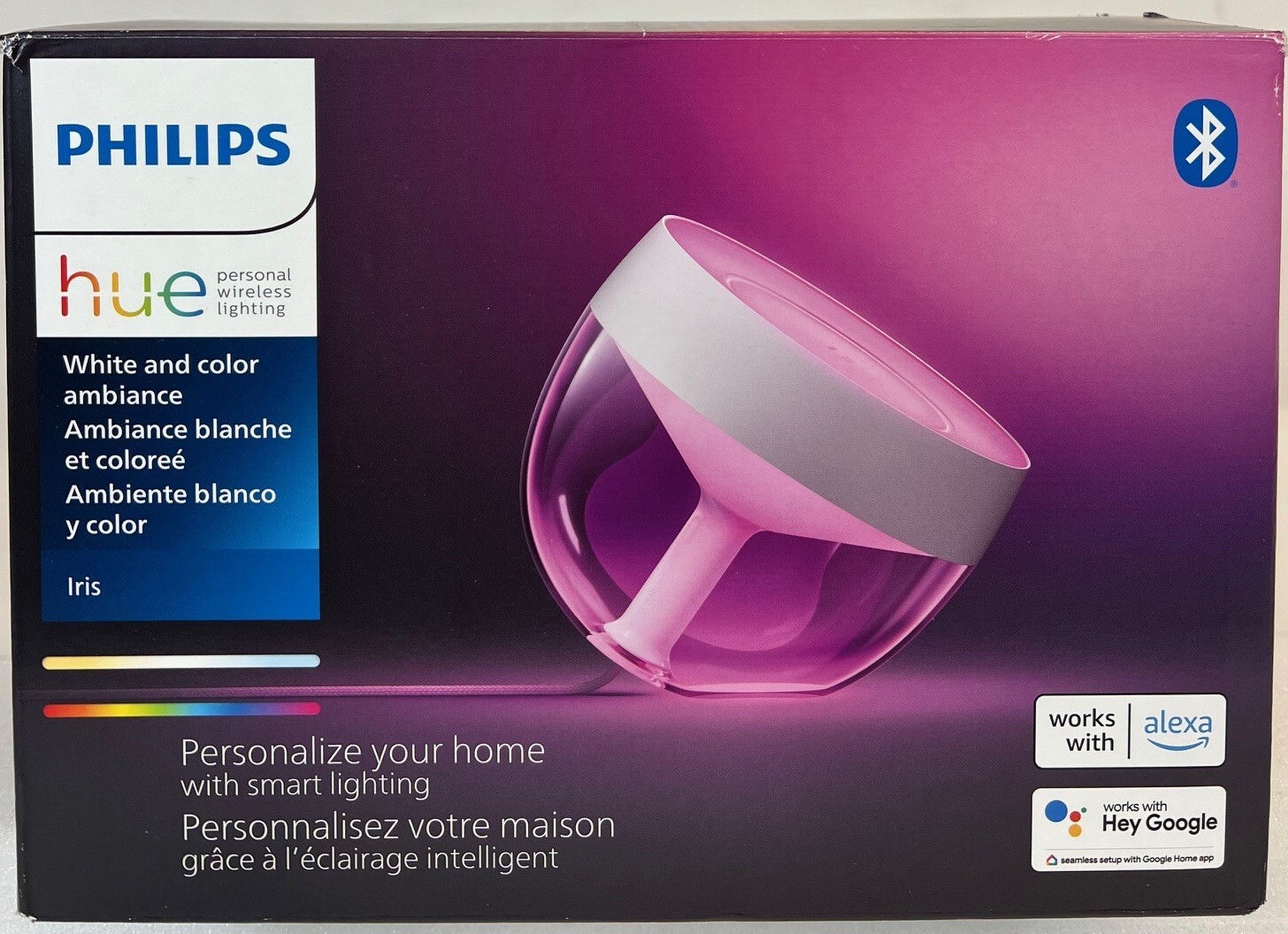 Philips Hue White and Color Ambiance Iris Smart Lamp – White (561795) -FREE S/H