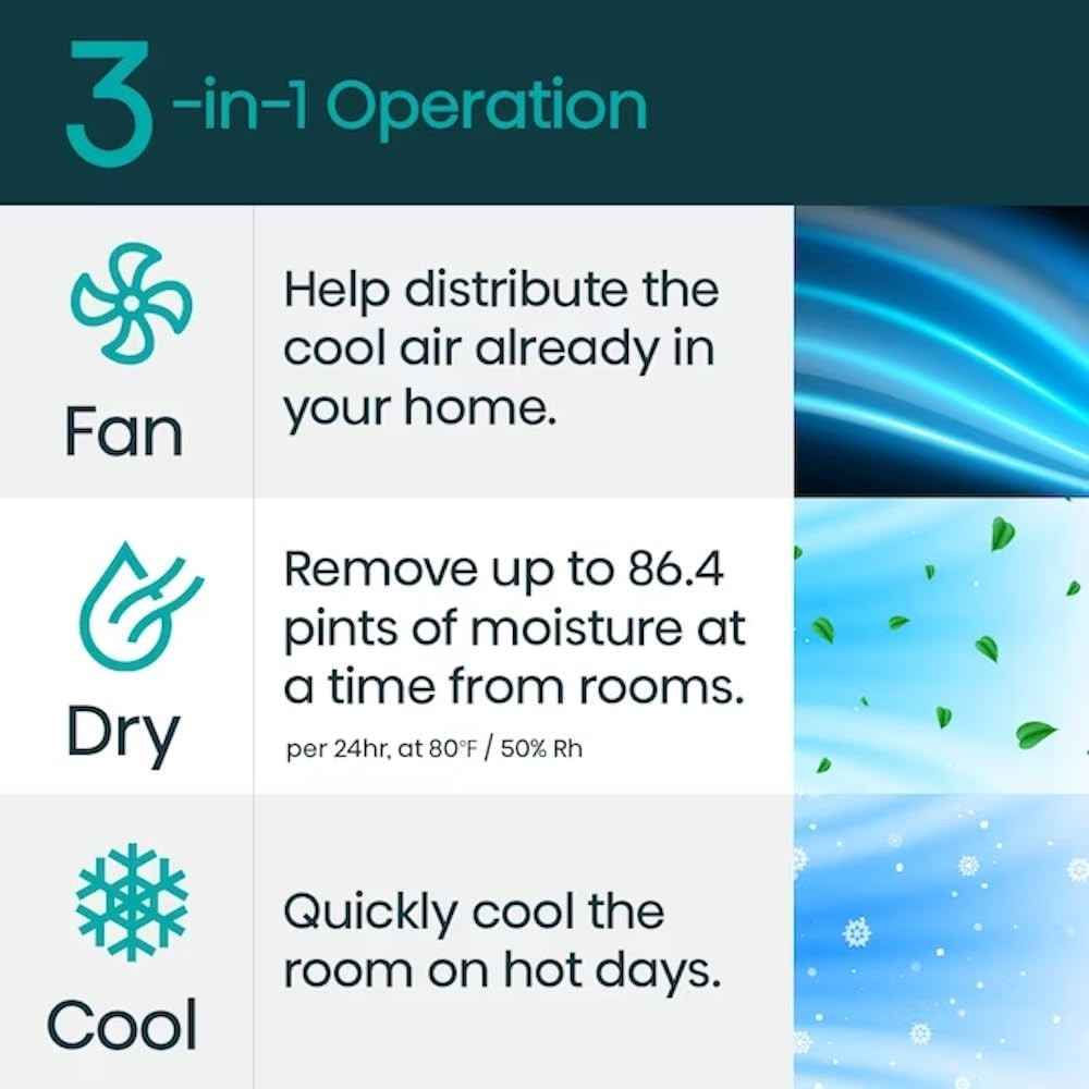 Hisense 3-in-1 Portable Smart Air Conditioner Grey WiFi 10,000-BTU 450-sq. ft.