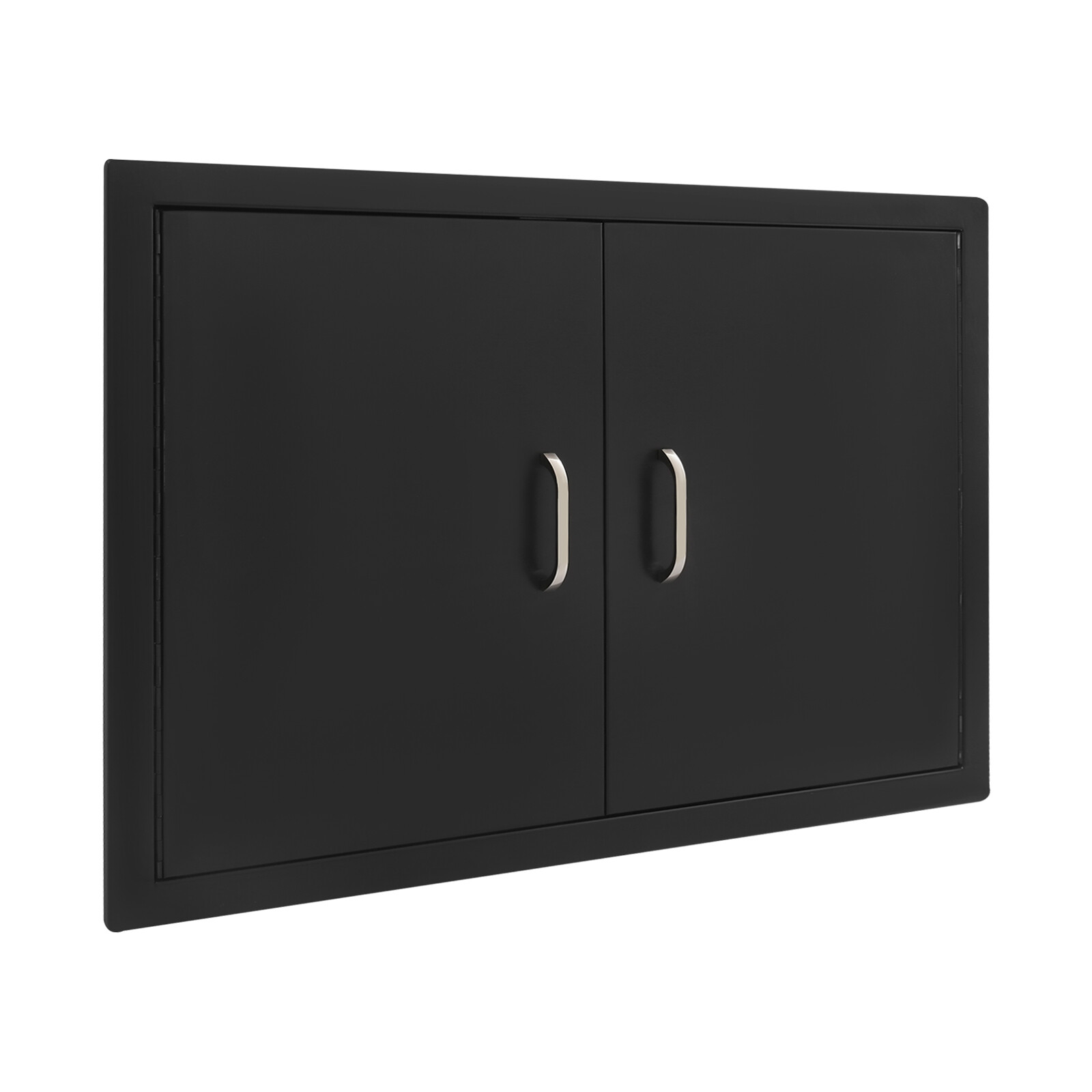 BBQ Access Door for Outdoor Kitchen Black Double Outdoor Kitchen Door
