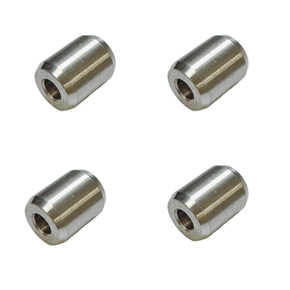 1/8″ Wire Rope Button Stop Clips Cable Ferrules Stainless Steel 316 Marine 4 Pcs